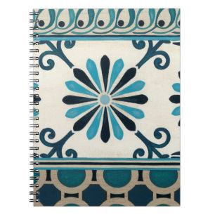 Non-Embellished Indigo Frieze II Notebook