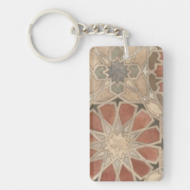 Non-Embellished Marrakesh Design I Key Ring (Front)