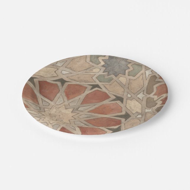 Non-Embellished Marrakesh Design I Paper Plate (Angled)