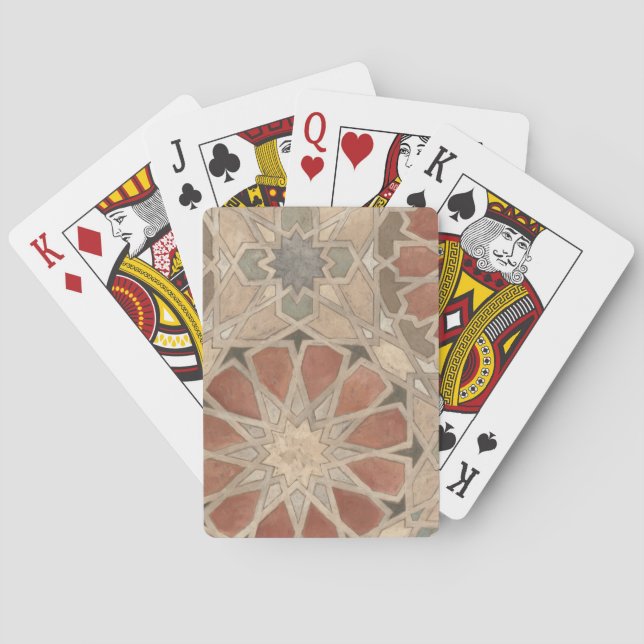 Non-Embellished Marrakesh Design I Playing Cards (Back)