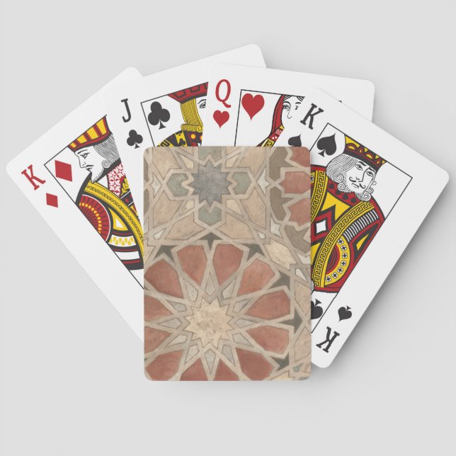 Non-Embellished Marrakesh Design I Playing Cards (Back)