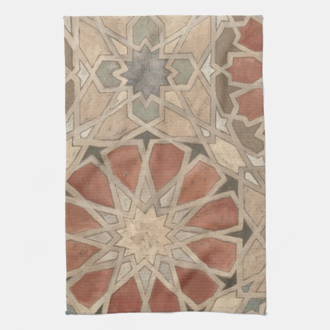 Non-Embellished Marrakesh Design I Tea Towel (Vertical)