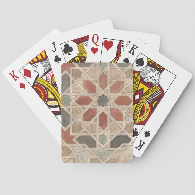 Non-Embellished Marrakesh Design II Playing Cards (Back)
