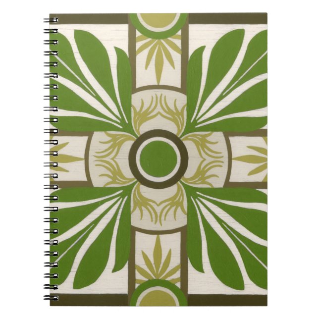 Non-Embellished Palm Motif I Notebook (Front)