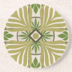 Non-Embellished Palm Motif II Coaster