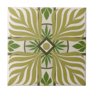 Non-Embellished Palm Motif II Tile