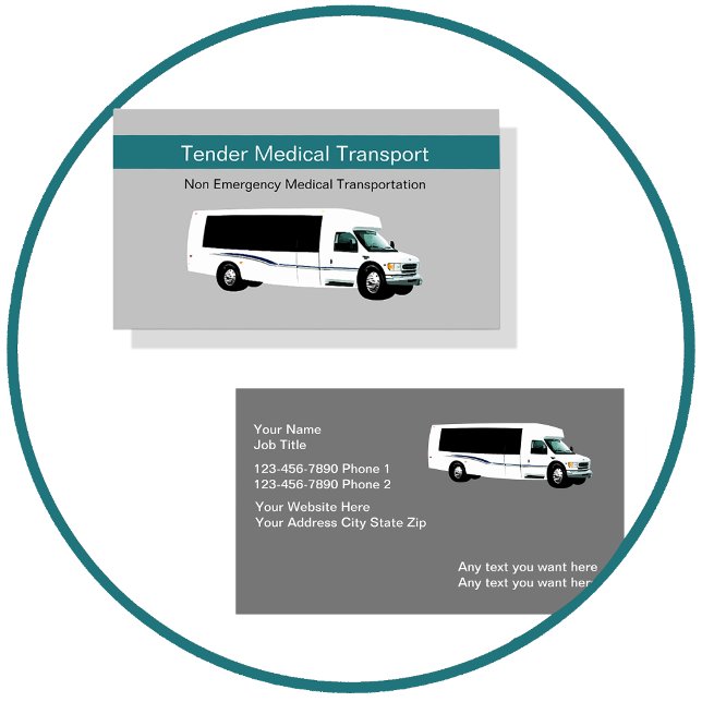 Non Emergency Medical Transport Business Cards (Creator Uploaded)