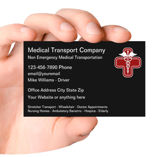 Non Emergency Medical Transportation Business Card (Creator Uploaded)