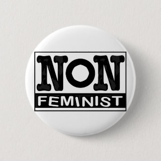 Non-feminist logo badge