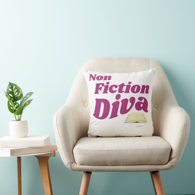  Non Fiction Diva Sassy Author Design Logo Art Cushion (Chair)
