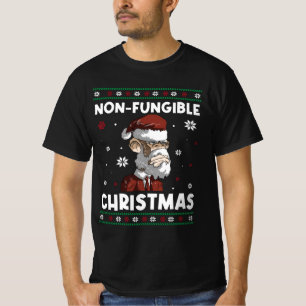 Non Fungible Christmas - Festive NFT Digital Art T-Shirt