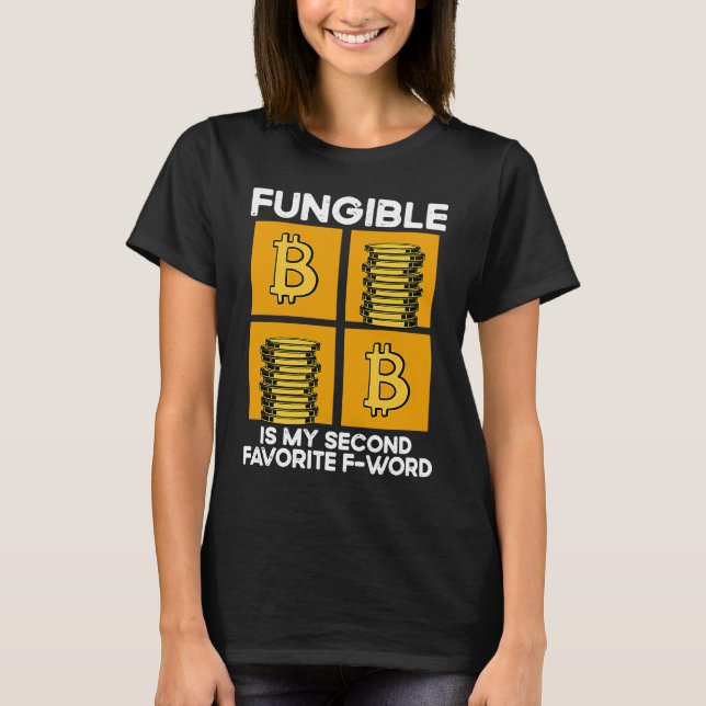 Non Fungible Token Cryptocurrency Blockchain Trade T-Shirt (Front)