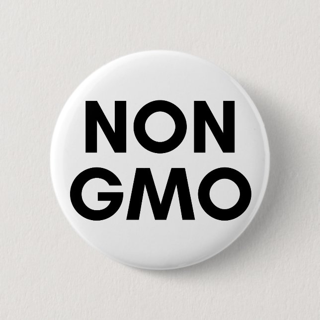 non gmo 6 cm round badge (Front)