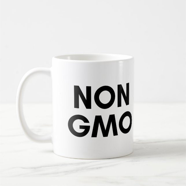 non gmo coffee mug (Left)