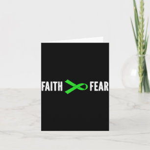 Non Hodgkin Lymphoma Awareness Faith Over Fear Card