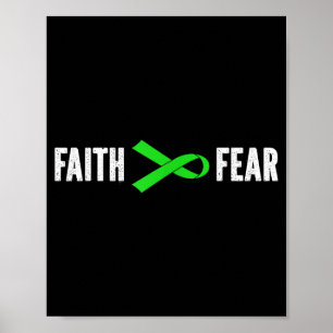 Non Hodgkin Lymphoma Awareness Faith Over Fear Poster