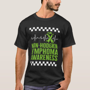 Non Hodgkin Lymphoma Awareness Lime Ribbon Green H T-Shirt