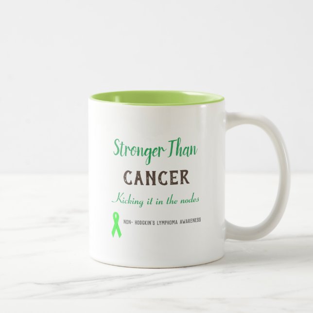 Non hodgkin lymphoma awareness Two-Tone coffee mug (Right)