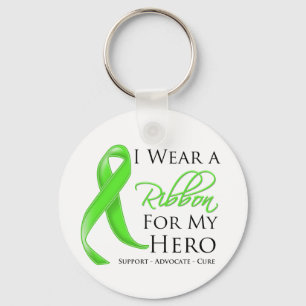 Non-Hodgkin Lymphoma I Wear a Ribbon For My Hero Key Ring