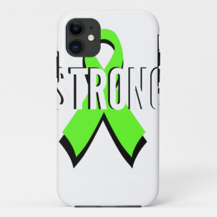 non-Hodgkin lymphoma lime green support STRONG iPhone 11 Case