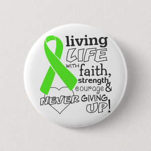 Non-Hodgkin Lymphoma Living Life With Faith 6 Cm Round Badge