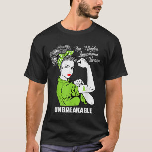 Non-hodgkin Lymphoma Warrior Unbreakable Awareness T-Shirt