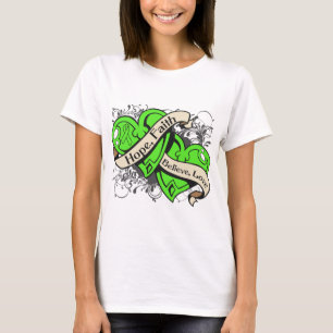 Non-Hodgkin’s Lymphoma Hope Faith Dual Hearts T-Shirt