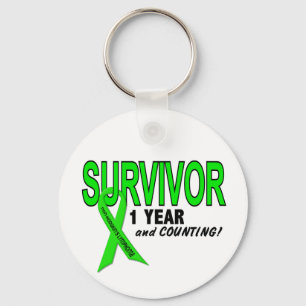 Non-Hodgkins Lymphoma 1 Year Survivor Key Ring