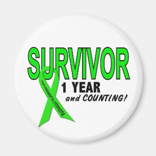 Non-Hodgkins Lymphoma 1 Year Survivor Magnet