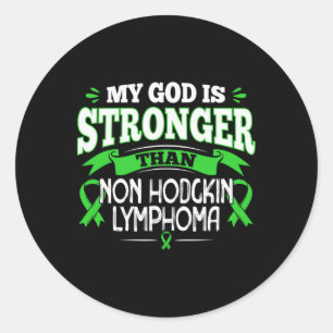 Non Hodgkin's Lymphoma Awareness - Blood Cancer Su Classic Round Sticker