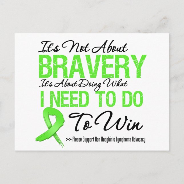 Non Hodgkins Lymphoma Battle Postcard (Front)