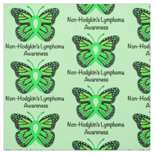 Non-Hodgkin's Lymphoma Butterfly of Hope Fabric