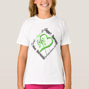 Non Hodgkins Lymphoma Faith Hope Love Butterfly T-Shirt