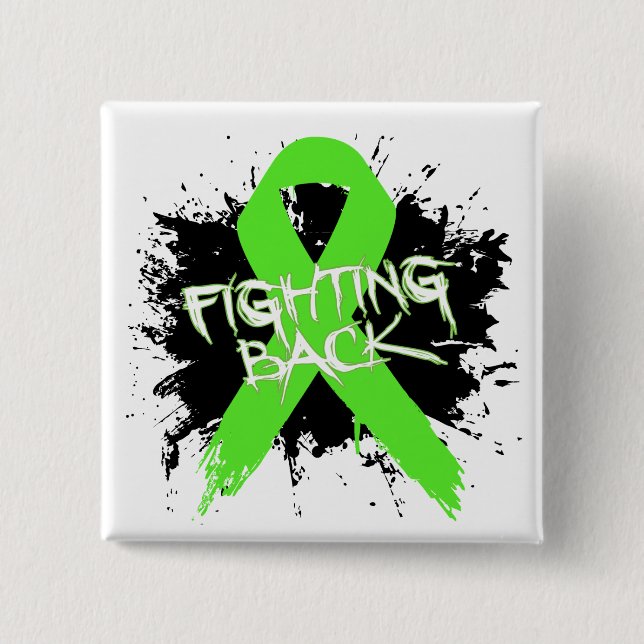 Non-Hodgkins Lymphoma - Fighting Back 15 Cm Square Badge (Front)