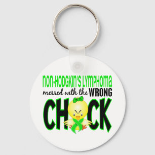 Non-Hodgkin's Lymphoma Messed With The Wrong Chick Key Ring