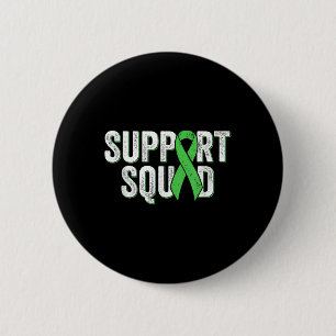Non-hodgkins Lymphoma Support Squad - Lime Green A 6 Cm Round Badge