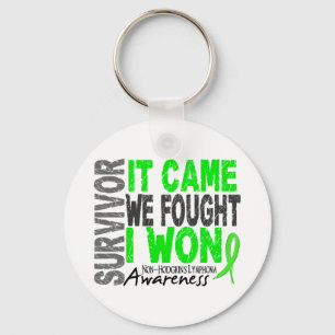 Non-Hodgkins Lymphoma Survivor It Came We Fought Key Ring