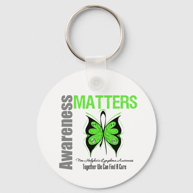 Non Hodkins Lymphoma Awareness Matters Key Ring (Front)