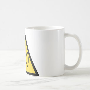 Non-ionising radiation hazard coffee mug