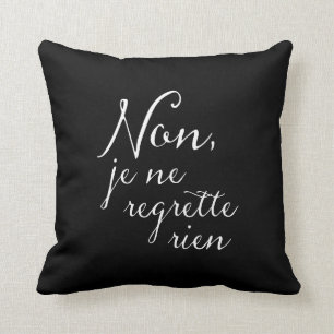 Non, Je Ne Regrette Rien French Song Lyrics Cushion