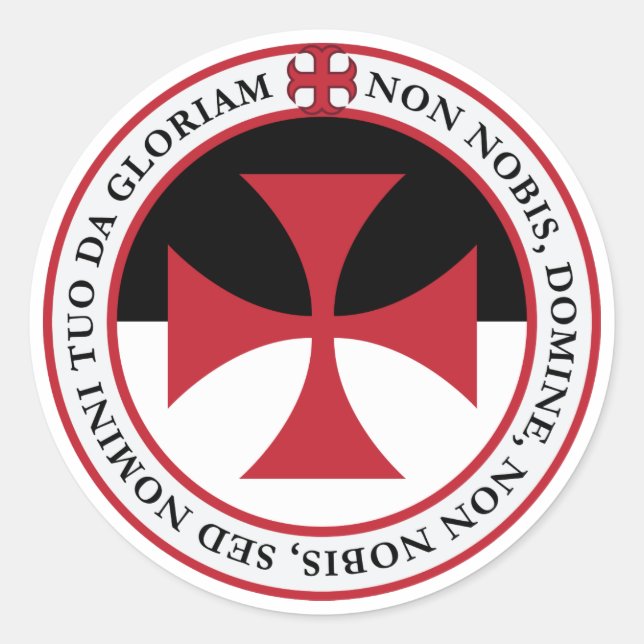 Non Nobis Domine Templar Cross Seal (Front)