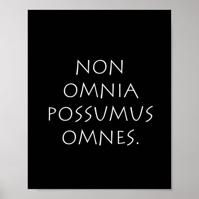Non Omnia Possumus Omnes Poster (Front)