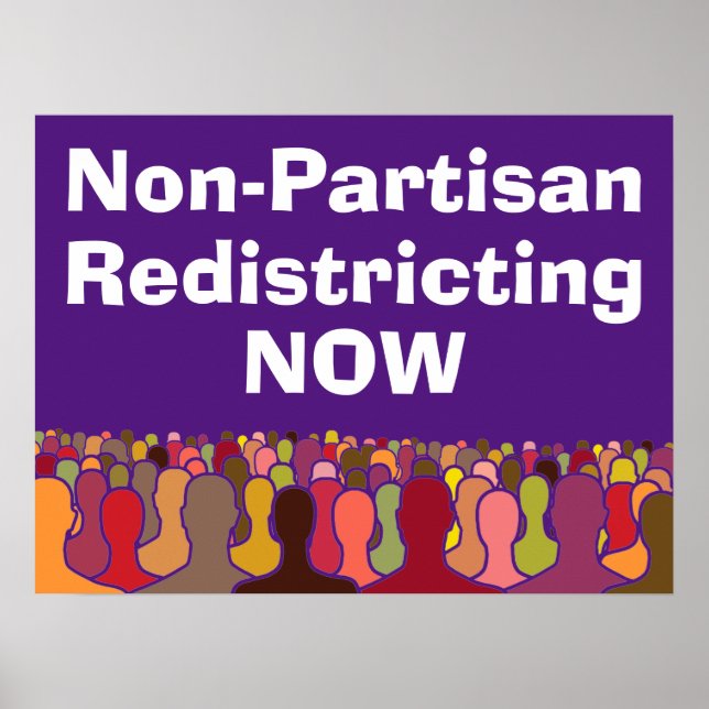 Non-Partisan Redistricting Now Poster (Front)