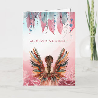 Non-Photo Bohemian Christmas  Folded Holiday Card