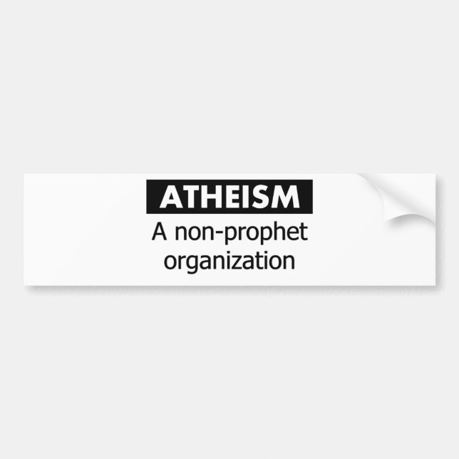 Non Prophet Organisation Bumper Sticker (Front)