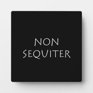 Non sequiter plaque