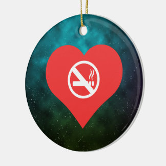 Non Smoking Areas Pictogram Ceramic Ornament