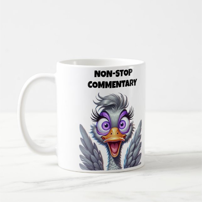 Non-Stop Commentary Mum Coffee Mug (Left)