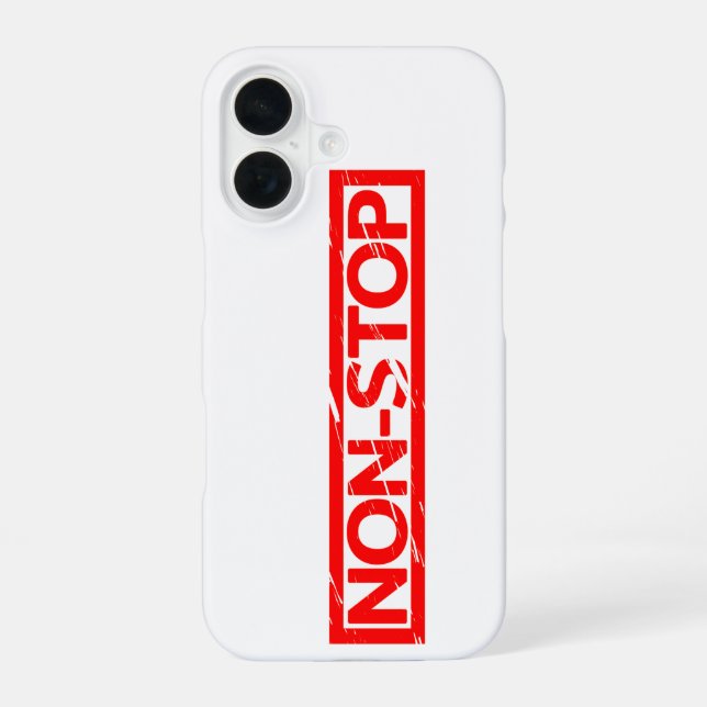 Non-stop Stamp iPhone 16 Case (Back)