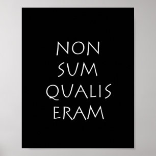 Non sum qualis eram poster